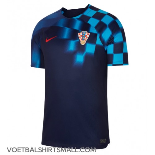 Kroatië Voetbalkleding Uitshirt WK 2022 Korte Mouwen